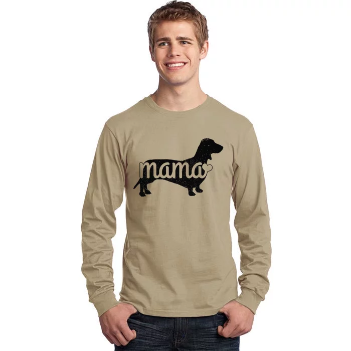 Dachshund Mama Wiener Dog Doxie Mom Funny Cute Gift (1) Tall Long Sleeve T-Shirt