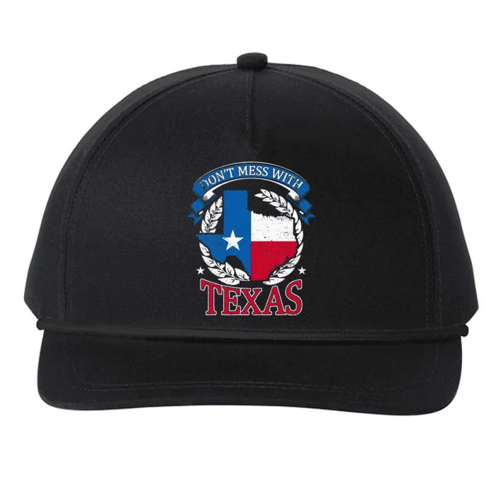 Dont Mess With The State Texas Snapback Five-Panel Rope Hat