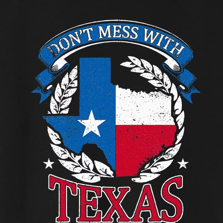 Dont Mess With The State Texas Women's Crop Top Tee