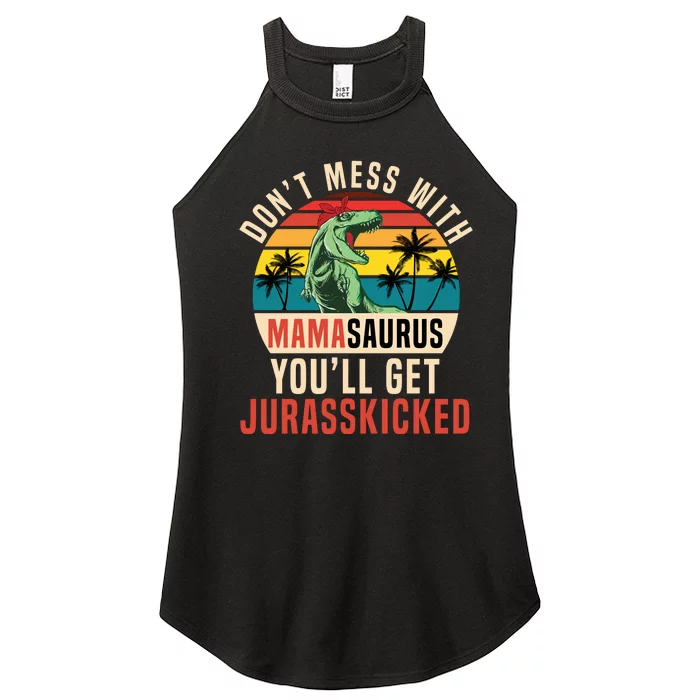 DON’T MESS WITH MAMASAURUS Women’s Perfect Tri Rocker Tank