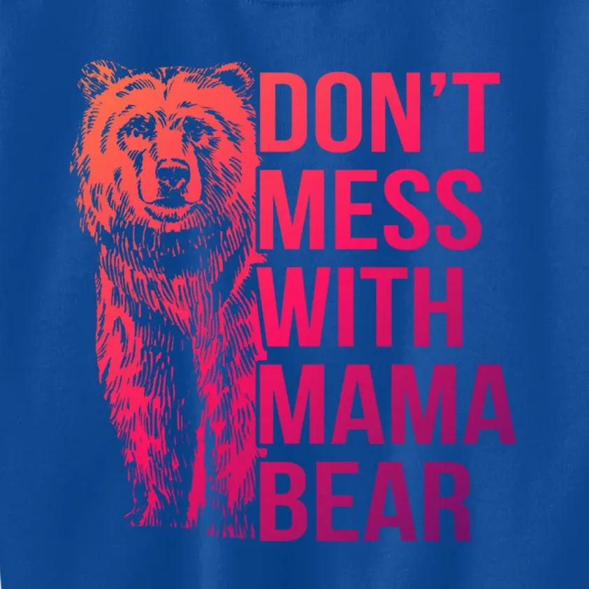 Dont Mess With Mama Bear Cute Gift Kids Sweatshirt