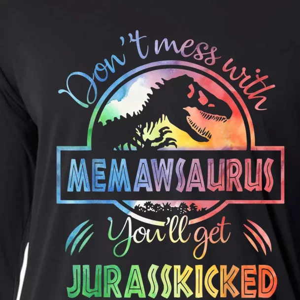 Don't Mess With MemawSAURUS You'll Get Jurasskicked Cooling Performance Long Sleeve Crew