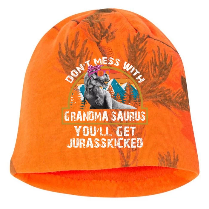 Dont Mess With Grandmasaurus Youll Get Jurasskicked Mothers Kati - Camo Knit Beanie