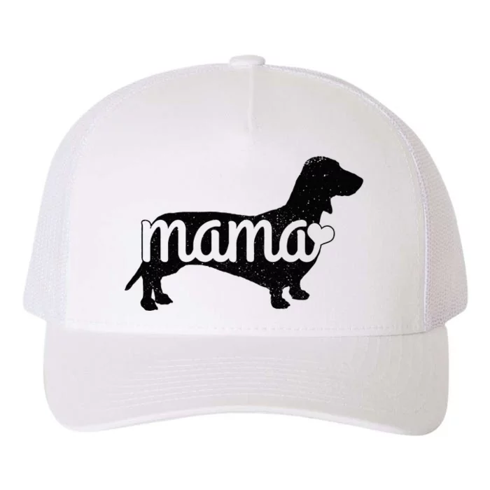 Dachshund Mama Wiener Dog Doxie Mom Funny Cute Gift Yupoong Adult 5-Panel Trucker Hat