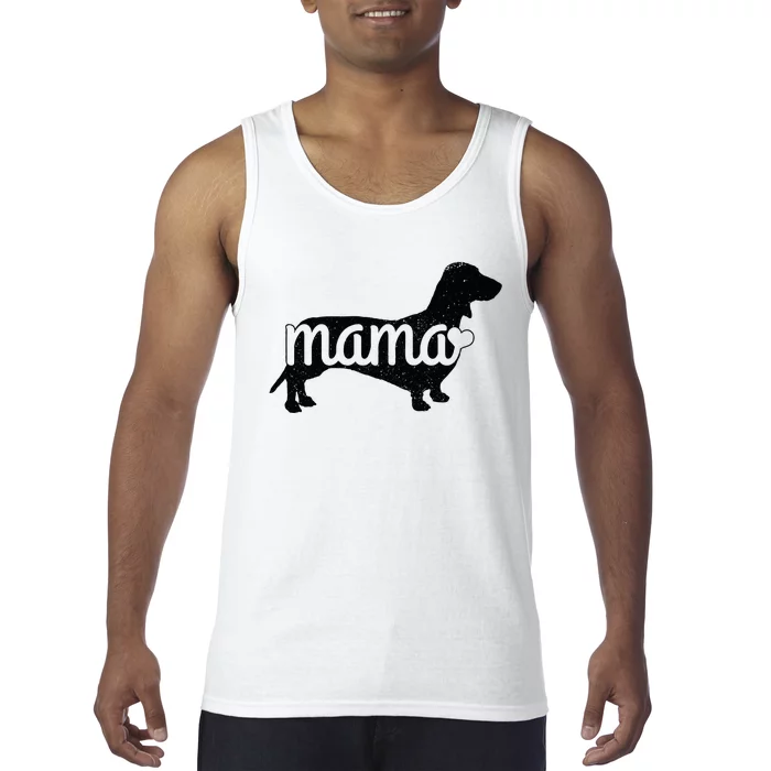 Dachshund Mama Wiener Dog Doxie Mom Funny Cute Gift Tank Top