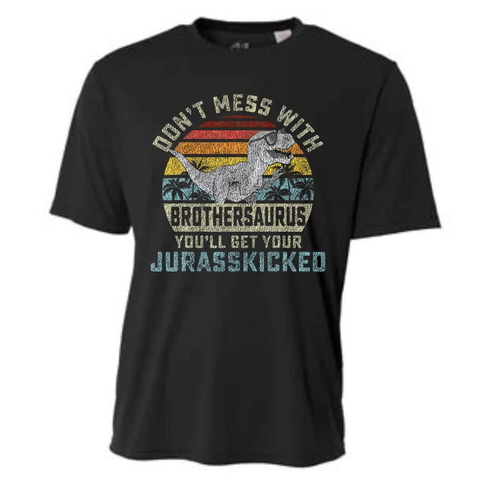 Dont Mess With Brothersaurus Youll Get Jurasskicked Cooling Performance Crew T-Shirt