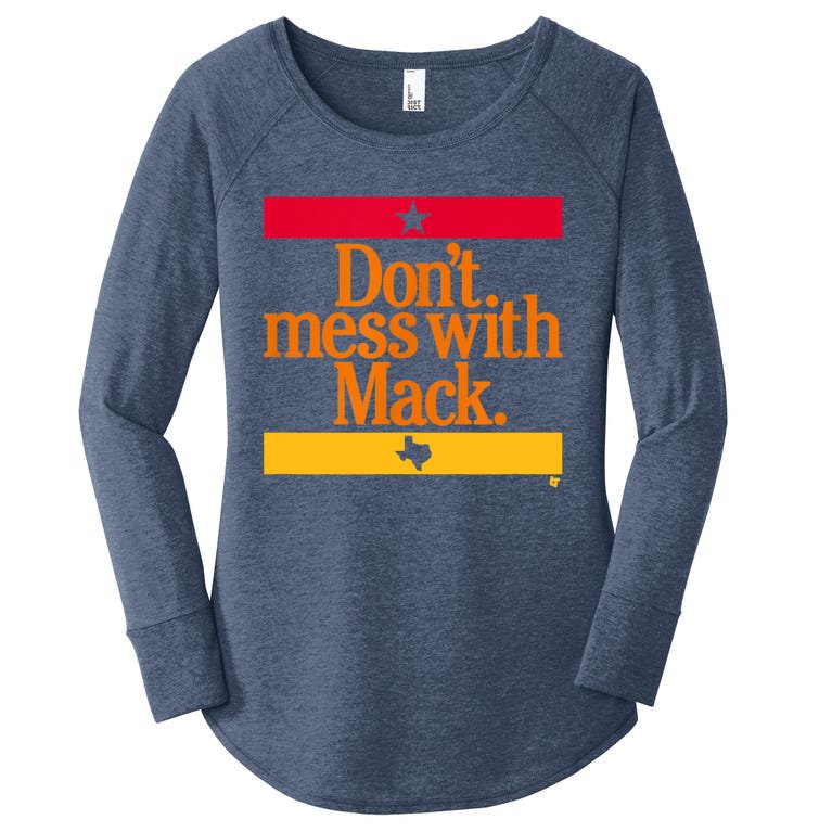 Don't Mess With Mattress Mack Houston Baseball Women’s Perfect Tri Tunic Long Sleeve Shirt