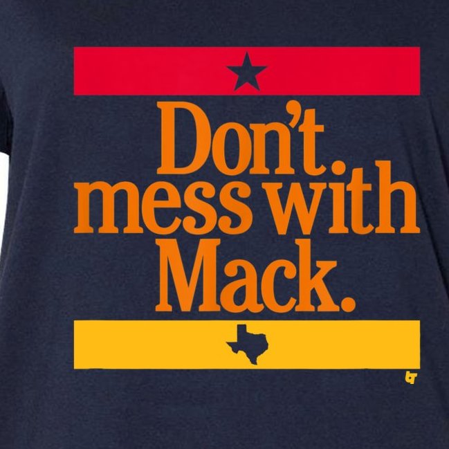 Don't Mess With Mattress Mack Houston Baseball Women's V-Neck Plus Size T-Shirt