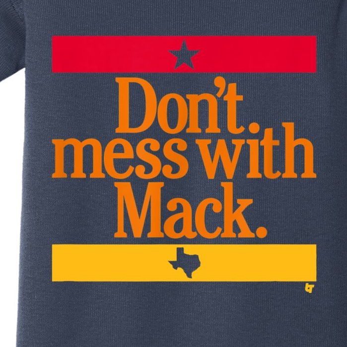 Don't Mess With Mattress Mack Houston Baseball Baby Bodysuit