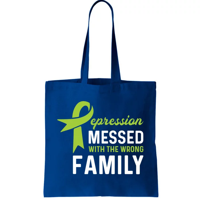 Depression Messed Wrong Family Gift Depression Awareness Cute Gift Tote Bag