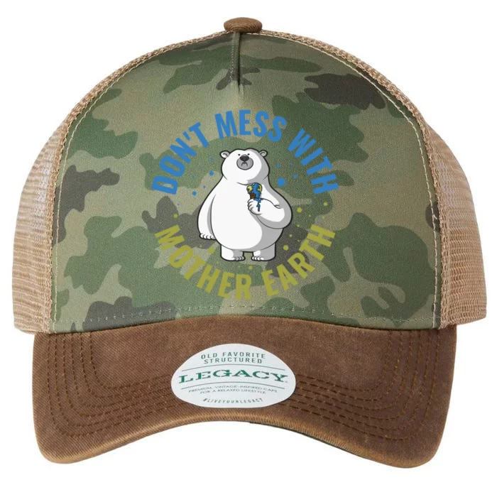 Dont Mess With Mother Earth Cool Gift Legacy Tie Dye Trucker Hat