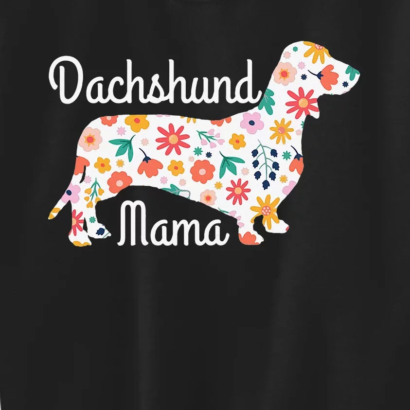 Dachshund Mama Wiener Dog Gift for mother's day Kids Sweatshirt