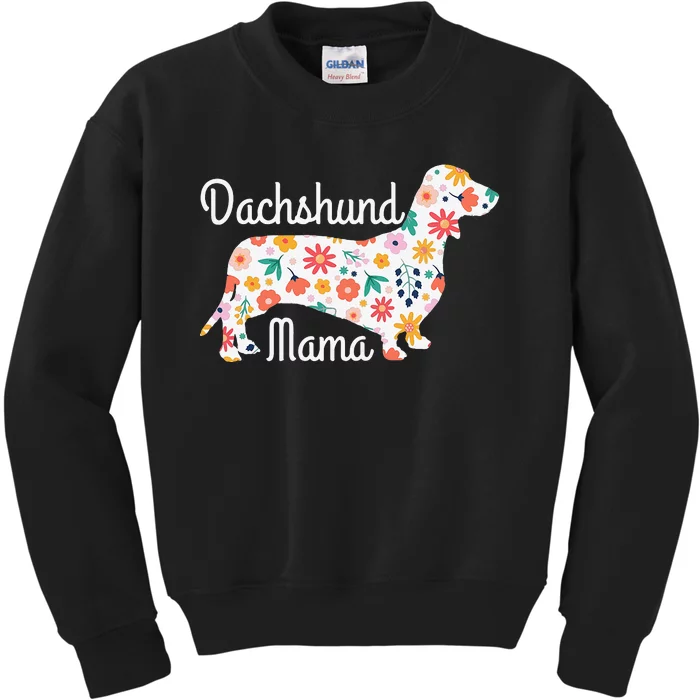 Dachshund Mama Wiener Dog Gift for mother's day Kids Sweatshirt