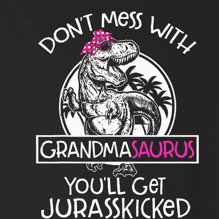 Dont Mess With Grandmasaurus Youll Get Jurasskicked Grandma Toddler Long Sleeve Shirt