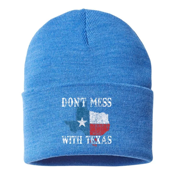 Dont Mess With Vintage Texas Longhorn Lone Star State Sustainable Knit Beanie