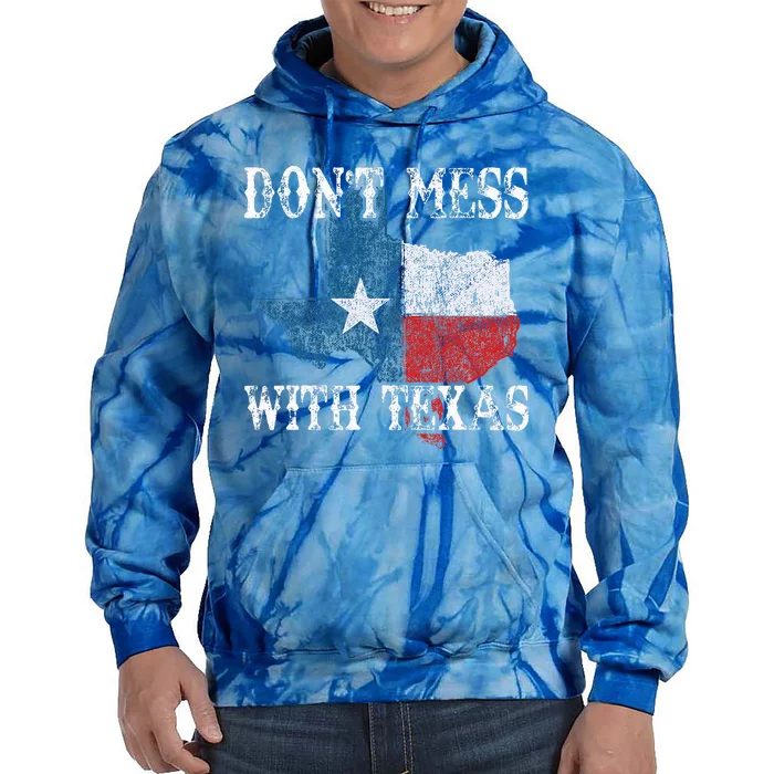 Dont Mess With Vintage Texas Longhorn Lone Star State Tie Dye Hoodie