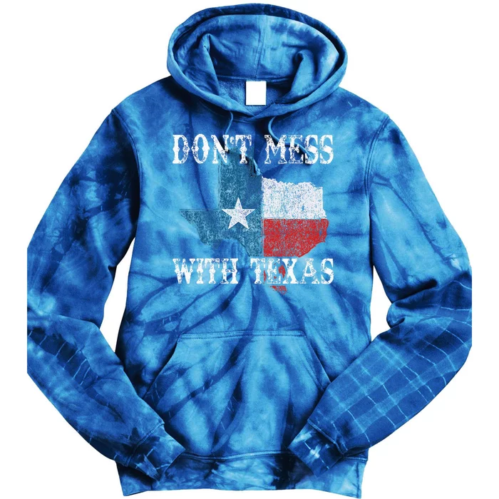 Dont Mess With Vintage Texas Longhorn Lone Star State Tie Dye Hoodie