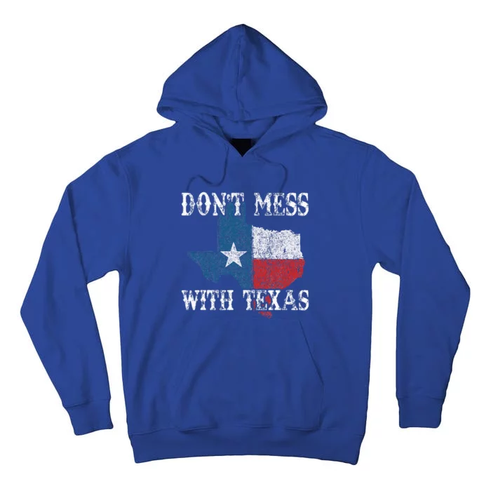 Dont Mess With Vintage Texas Longhorn Lone Star State Tall Hoodie