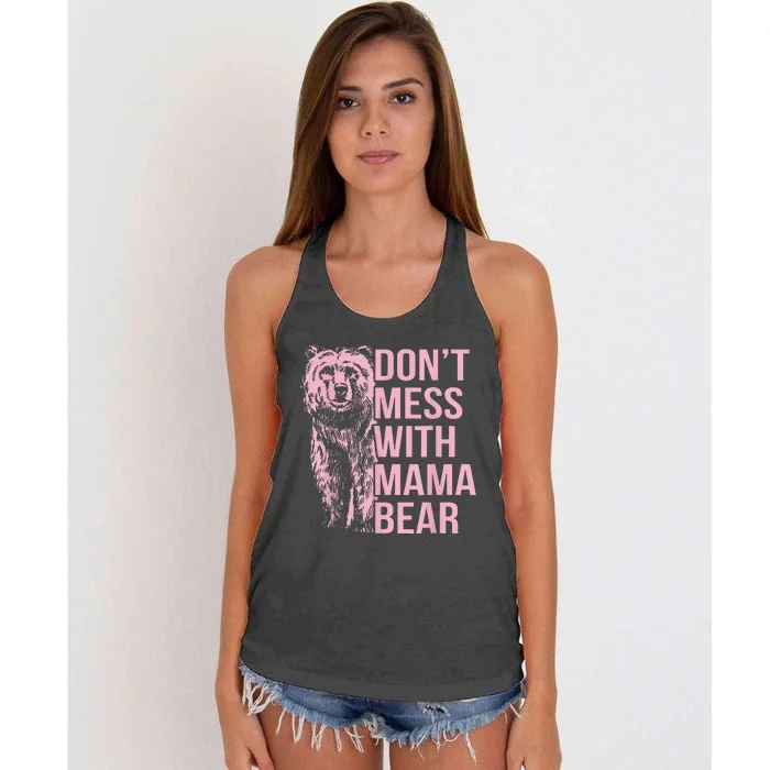 DonT Mess With Mama Bear Women's Knotted Racerback Tank