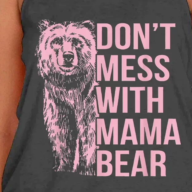 DonT Mess With Mama Bear Women's Knotted Racerback Tank