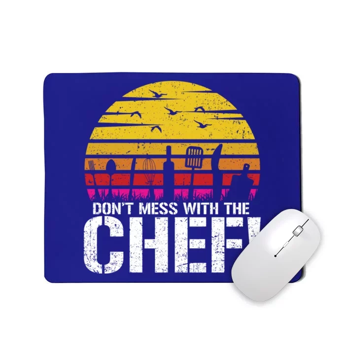 Dont Mess With The Chef Cook Kitchen Commercial Kitchen Funny Gift Mousepad