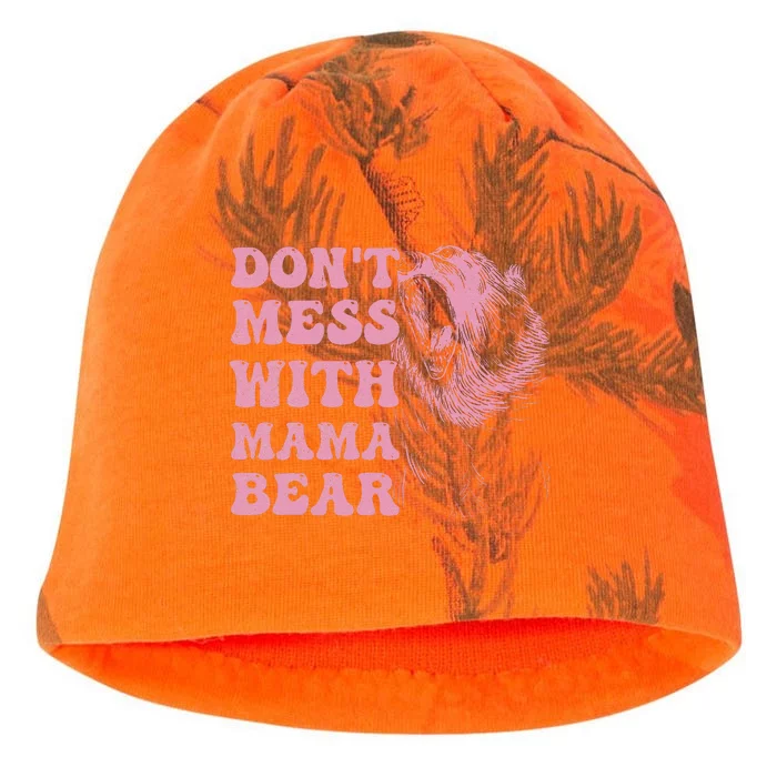 Don't Mess with Mama Bear Funny Mothers Day Kati - Camo Knit Beanie