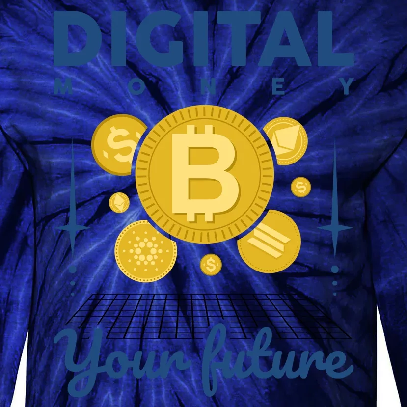 Digital Money Your Future Tie-Dye Long Sleeve Shirt