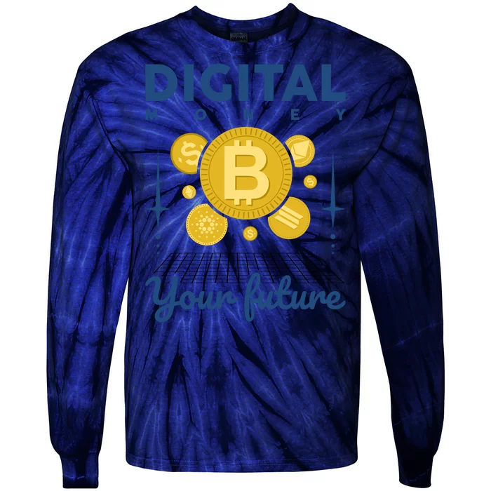 Digital Money Your Future Tie-Dye Long Sleeve Shirt