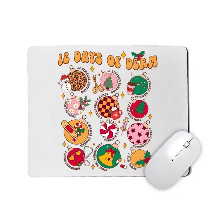 Derm Nurse 12 Days Of Nursing Hospital Christmas Mousepad