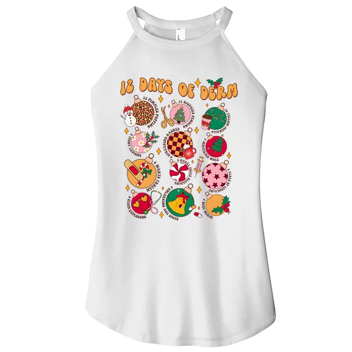 Derm Nurse 12 Days Of Nursing Hospital Christmas Women’s Perfect Tri Rocker Tank