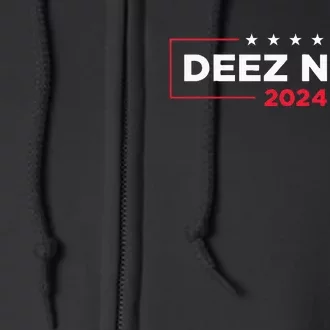 Deez Nuts 2024 Humorous Meme Campaign Full Zip Hoodie