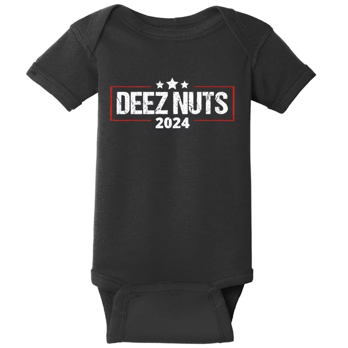 Deez Nuts 2024 Meme Campaign Funny Election Baby Bodysuit