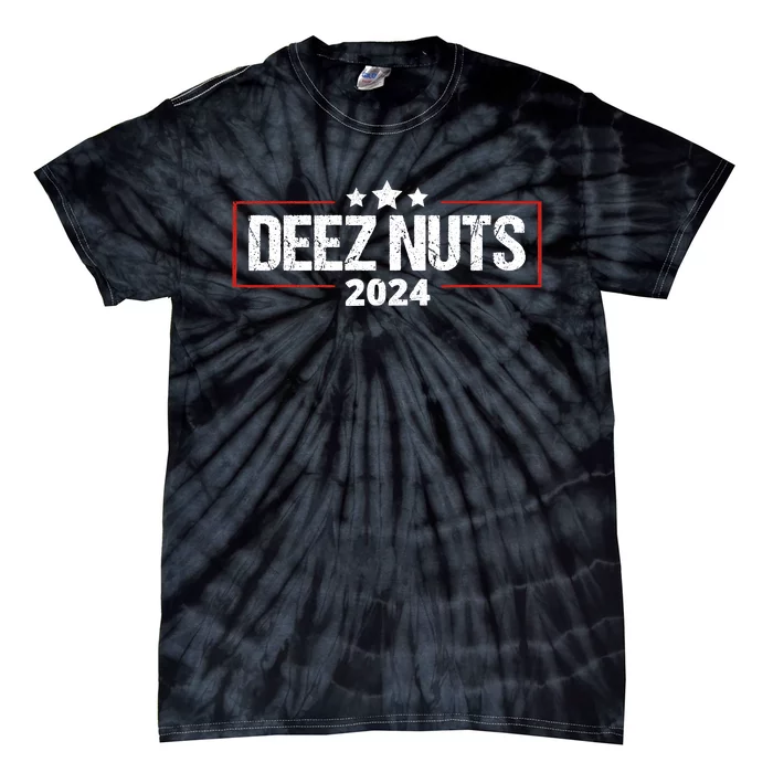 Deez Nuts 2024 Meme Campaign Funny Election Tie-Dye T-Shirt