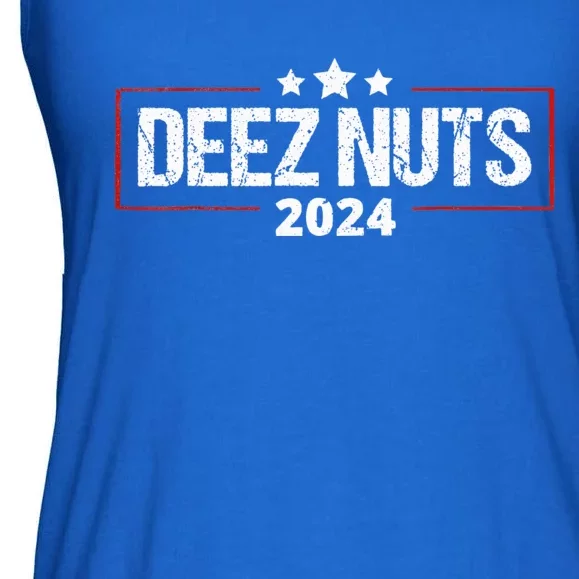 Deez Nuts 2024 Humorous Meme Campaign Ladies Essential Flowy Tank