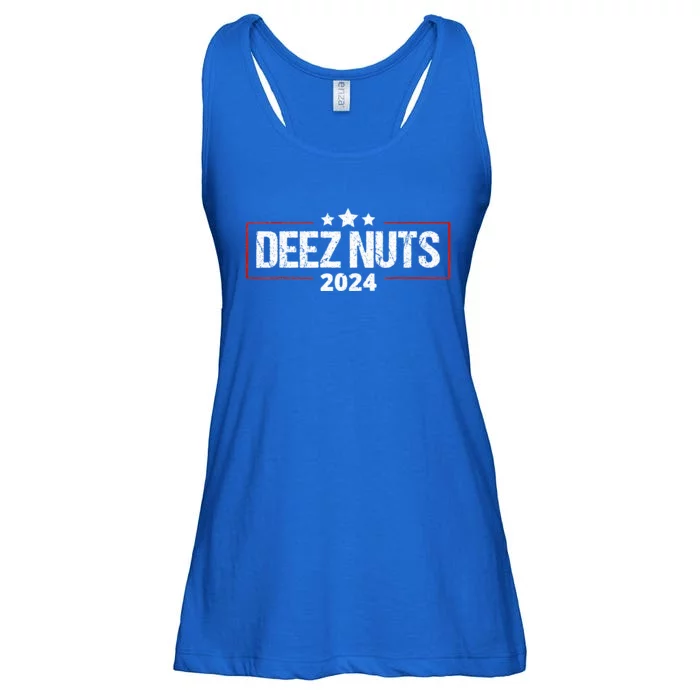 Deez Nuts 2024 Humorous Meme Campaign Ladies Essential Flowy Tank