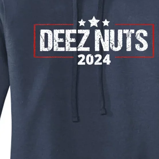 Deez Nuts 2024 Humorous Meme Campaign Women's Pullover Hoodie