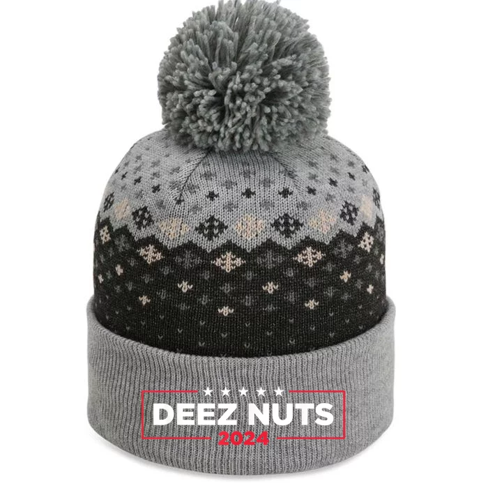 Deez Nuts 2024 Humorous Meme Campaign The Baniff Cuffed Pom Beanie