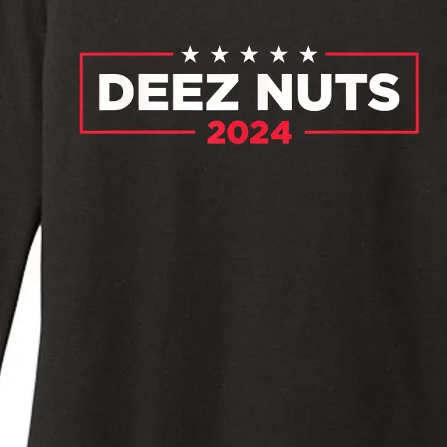 Deez Nuts 2024 Humorous Meme Campaign Womens CVC Long Sleeve Shirt