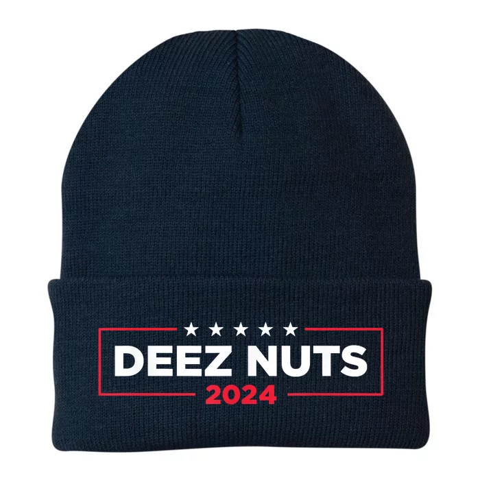 Deez Nuts 2024 Humorous Meme Campaign Knit Cap Winter Beanie