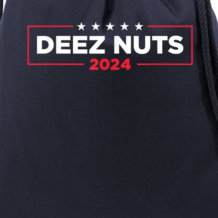 Deez Nuts 2024 Humorous Meme Campaign Drawstring Bag TeeShirtPalace