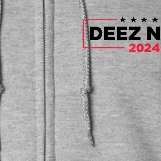 Deez Nuts 2024 Humorous Meme Campaign Full Zip Hoodie