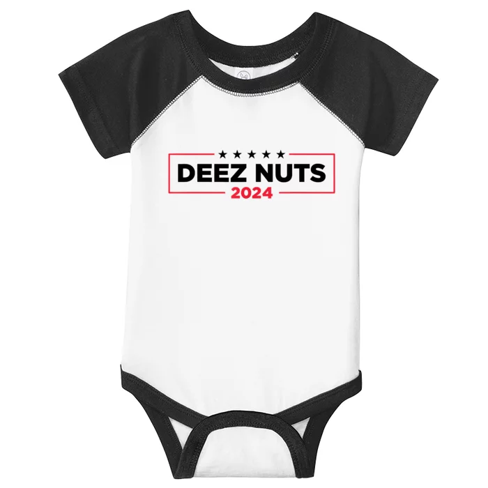 Deez Nuts 2024 Humorous Meme Campaign Infant Baby Jersey Bodysuit