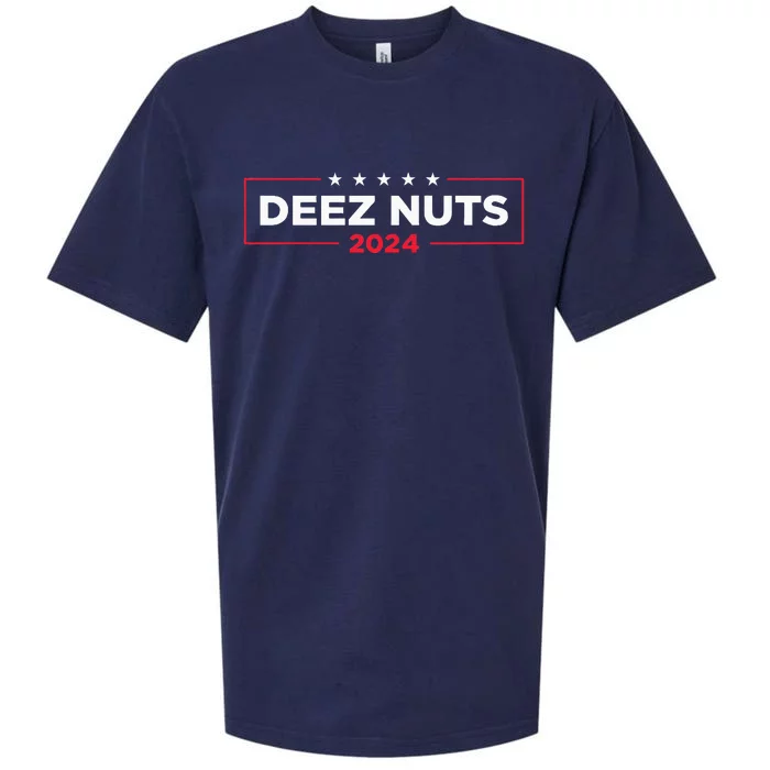 Deez Nuts 2024 Humorous Meme Campaign Novelty Sueded Cloud Jersey T-Shirt