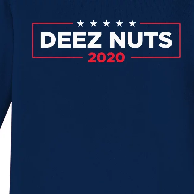 Deez Nuts 2020 Humorous Meme Campaign Baby Long Sleeve Bodysuit