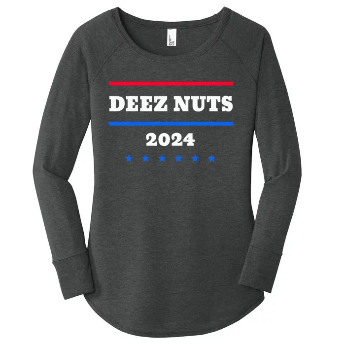 Deez Nuts 2024 Meme Campaign Women's Perfect Tri Tunic Long Sleeve Shirt