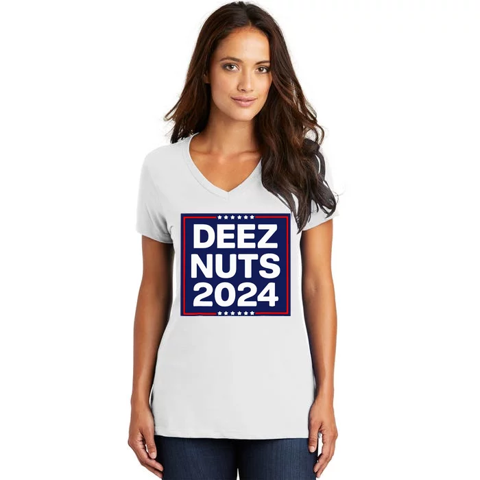 Deez Nuts 2024 Meme Campaign Women's V-Neck T-Shirt