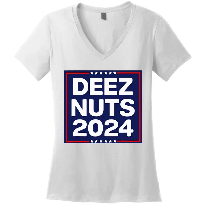 Deez Nuts 2024 Meme Campaign Women's V-Neck T-Shirt