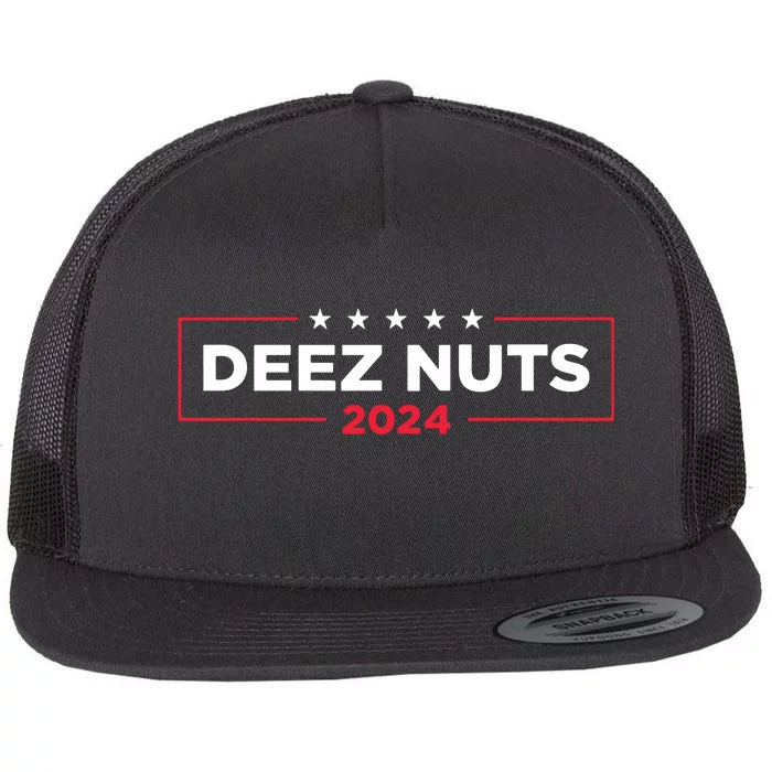 Deez Nuts 2024 Humorous Meme Campaign Women Novelty Flat Bill Trucker Hat