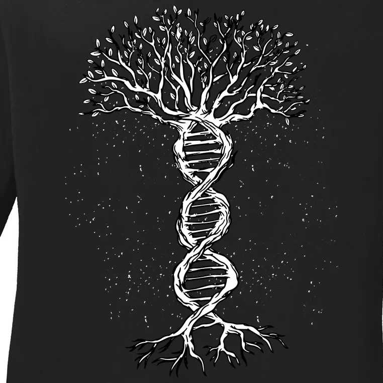 DNA Tree Ladies Long Sleeve Shirt