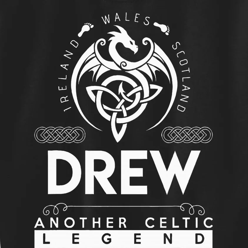 Drew Name Another Celtic Legend Drew Kids Sweatshirt